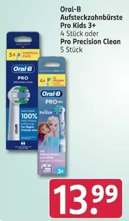 Rossmann Oral-B Aufsteckzahnbürste Pro Kids 3+ Angebot