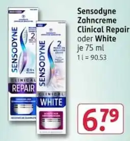 Rossmann Sensodyne Zahncreme Clinical Repair oder White Angebot