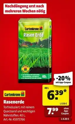 Hagebau Gartenkrone Rasen Erde Angebot