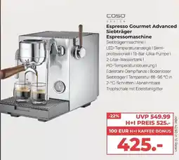 Hirsch und Ille Caso Design Espresso Gourmet Advanced Siebträger Angebot