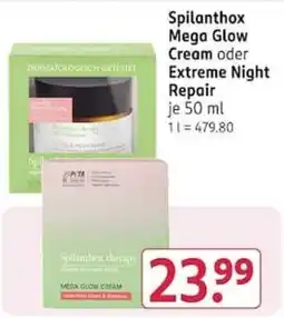 Rossmann Spilanthonx Mega Glow Cream Angebot