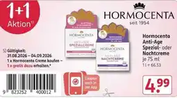 Rossmann Hormocenta Anti-Age Spezial- oder Nachtcreme Angebot
