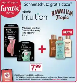 Rossmann Wilkinson Intuition Complete Rasierer/Mini-Rasierer Angebot