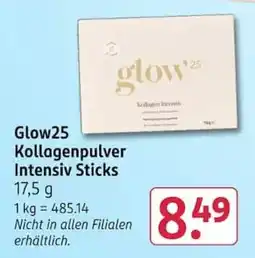 Rossmann Glow25 Kollagenpulver Intensiv Sticks Angebot
