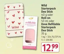 Rossmann Wild Starterpack Deo Stick Angebot