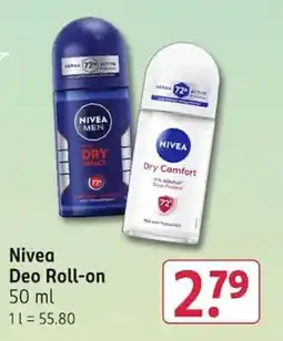 Rossmann Nivea Deo Roll-on Angebot