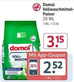 Rossmann Domol Vollwaschmittel-Pulver Angebot