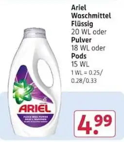 Rossmann Ariel Waschmittel Angebot