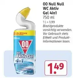 Rossmann OO Null Null WC Aktiv Gel 4in1 Angebot
