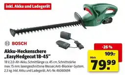 Hagebau BOSCH Akku-Heckenschere „EasyHedgecut 18-45“ Angebot