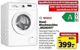 Hagebau BOSCH Stand-Waschmaschine „WGE02471“ Angebot