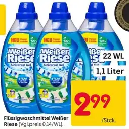 Rusta Flüssigwaschmittel Weißer Riese Angebot
