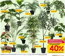 Rusta Topfpflanzen aus Kunstmaterialien Angebot