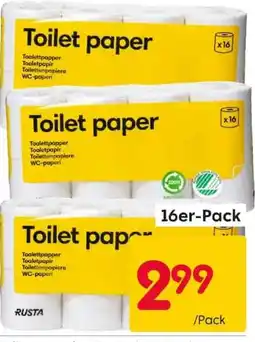 Rusta Toilet paper RUSTA Angebot