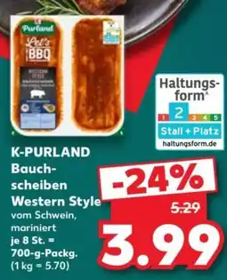 Kaufland K-PURLAND Bauchscheiben Western Style Angebot