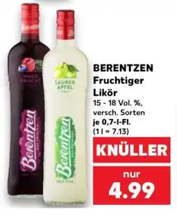 Kaufland BERENTZEN Fruchtiger Likör Angebot