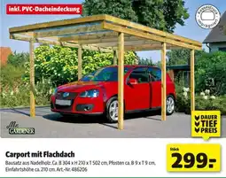 Hagebau Carport mit Flachdach Mr. GARDENER Angebot