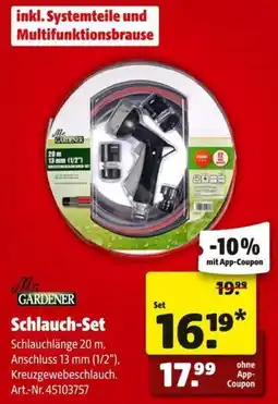 Hagebau Mr. GARDENER Schlauch-Set Angebot