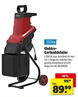 Hagebau Güde Elektro-Gartenhäcksler Angebot