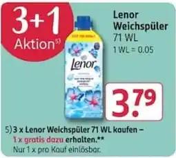 Rossmann Lenor Weichspüler Angebot