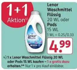 Rossmann Lenor Waschmittel Flüssig Angebot