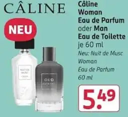 Rossmann Câline Woman Eau de Parfum oder Man Eau de Toilette Angebot