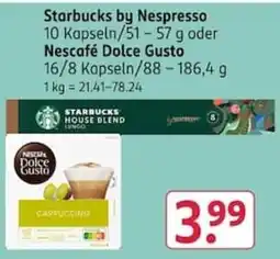 Rossmann Starbucks by Nespresso Nescafé Dolce Gusto Cappuccino Angebot
