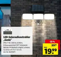 Hagebau CASAYA LED-Solaraußenstrahler „Gesla“ Angebot