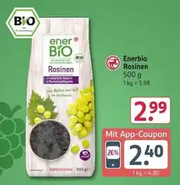 Rossmann Enerbio Rosinen Angebot