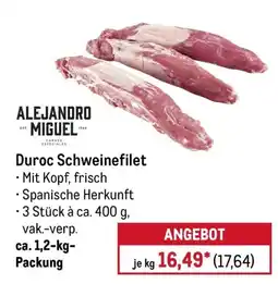 METRO ALEJANDRO MIGUEL Duroc Schweinefilet Angebot