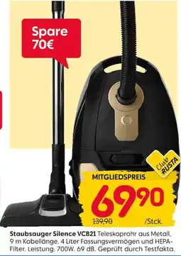 Rusta Staubsauger Silence VCB21 Angebot