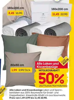 Rusta Alle Laken und Kissenbezüge Angebot