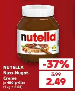 Kaufland Nutella Nuss-Nugat-Creme Angebot