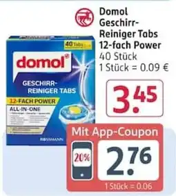 Rossmann Domol Geschirr-Reiniger Tabs Angebot