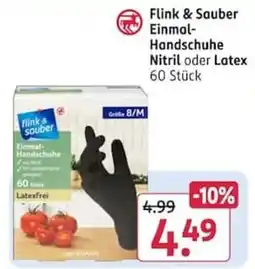 Rossmann Flink & Sauber Einmal-Handschuhe Angebot