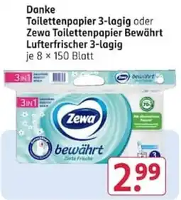 Rossmann Zewa Toilettenpapier Bewährt Angebot