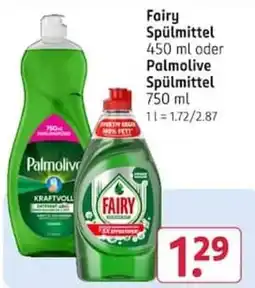 Rossmann Fairy Spülmittel Angebot