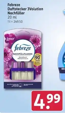 Rossmann Lenor Febreze Duftstecker 3Volution Nachfüller Angebot
