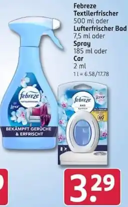 Rossmann Febreze Textilerfrischer Angebot