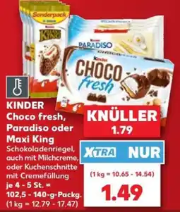 Kaufland Kinder Choco fresh Angebot