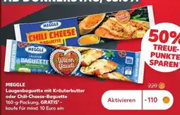 Kaufland MEGGLE Laugenbaguette mit Kräuterbutter oder Chili-Cheese-Baguette Angebot