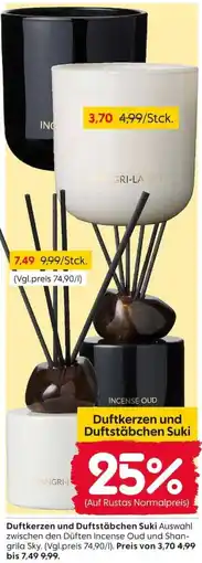 Rusta Duftkerzen und Duftstäbchen Suki Angebot