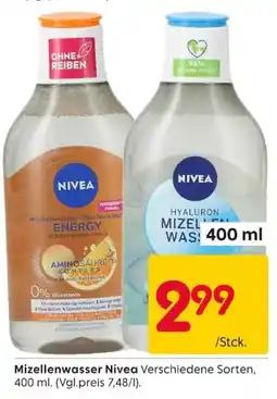 Rusta Mizellenwasser Nivea Angebot