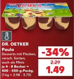Kaufland DR. OETKER Paula Desserts mit Flecken Angebot