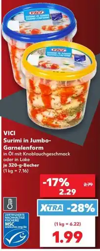 Kaufland VICI Surimi in Jumbo-Garnelenform Angebot