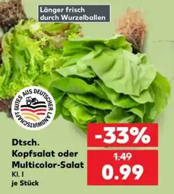 Kaufland Dtsch. Kopfsalat oder Multicolor-Salat Angebot