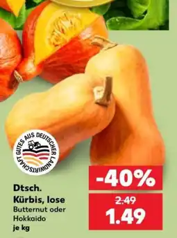 Kaufland Dtsch. Kürbis, lose Butternut oder Hokkaido Angebot