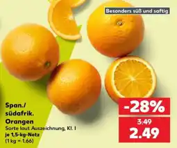 Kaufland Span./südafrik. Orangen Angebot