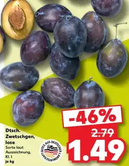 Kaufland Dtsch. Zwetschgen Angebot