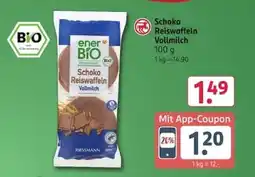 Rossmann enerBIO Schoko Reiswaffeln Vollmilch Angebot